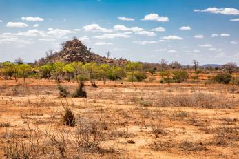 A dry landscape in kenya
