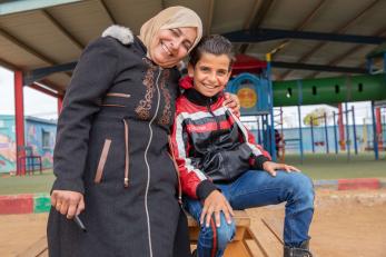 Mohammad’s mother, aziza, says life in the camp is extremely difficult, but our dreamland centre and sessions have offered a refuge for her family. the activities have helped mohammad, especially, to develop confidence and ambition. 