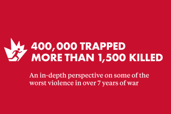 400,000 trapped. More than 1,500 killed. An in-depth perspective on some of the worst violence in over 7 years of war