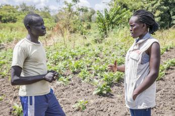 Mercy corps team member in uganda