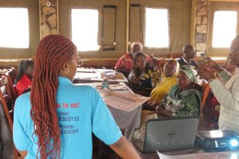 REFINE program participants in a classroom environment.