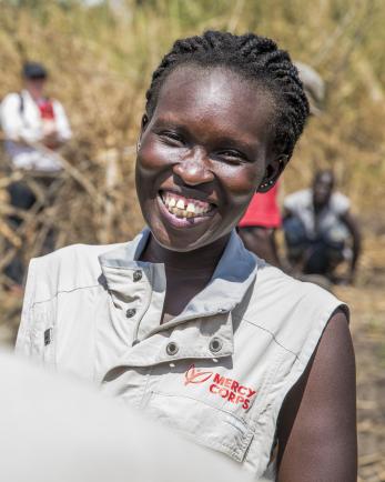 mercy corps team member smiling