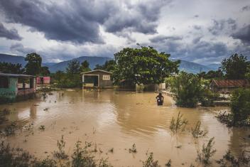 Flooding, like that caused by Hurricane Matthew in Haiti, can wipe away crops, homes and tools — but it can also contaminate clean water sources and spread disease, creating another layer of risk. Photo: Sean Sheridan for Mercy Corps