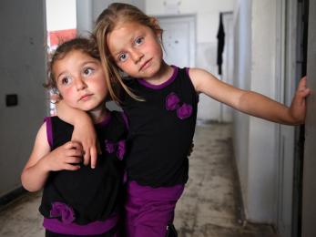 Two young girls in lebanon