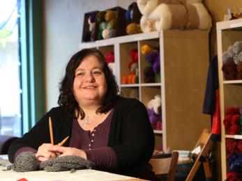 A match and business advice through micromentor helped rose sabel dodge get her fiber arts and crafts business off to a good start. photo: ian wagreich for micromentor