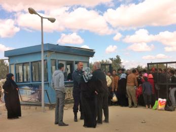 Front entry at zaatari refugee camp